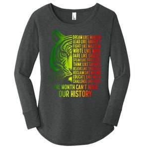 One Month Cant Hold Out History African American Pride Women's Perfect Tri Tunic Long Sleeve Shirt