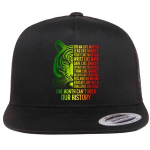 One Month Cant Hold Out History African American Pride Flat Bill Trucker Hat