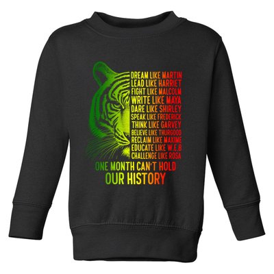 One Month Cant Hold Out History African American Pride Toddler Sweatshirt