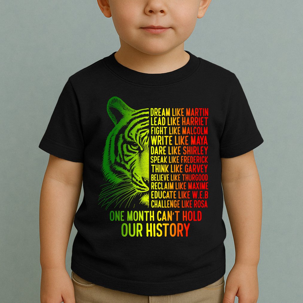 One Month Cant Hold Out History African American Pride Toddler T-Shirt