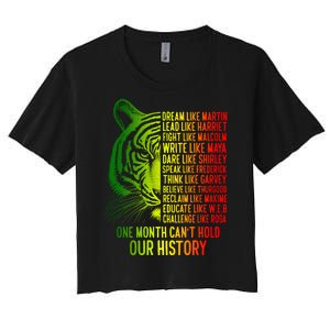 One Month Cant Hold Out History African American Pride Women's Crop Top Tee