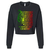 One Month Cant Hold Out History African American Pride Cropped Pullover Crew