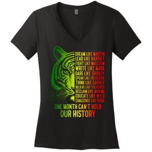 One Month Cant Hold Out History African American Pride Women's V-Neck T-Shirt