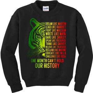 One Month Cant Hold Out History African American Pride Kids Sweatshirt