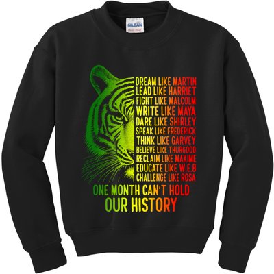 One Month Cant Hold Out History African American Pride Kids Sweatshirt