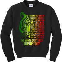 One Month Cant Hold Out History African American Pride Kids Sweatshirt