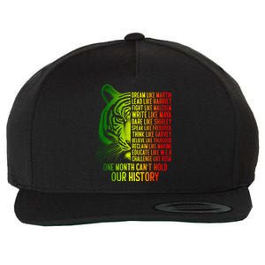 One Month Cant Hold Out History African American Pride Wool Snapback Cap