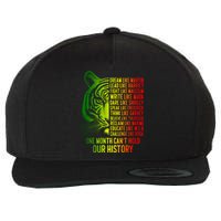 One Month Cant Hold Out History African American Pride Wool Snapback Cap