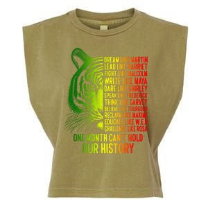 One Month Cant Hold Out History African American Pride Garment-Dyed Women's Muscle Tee