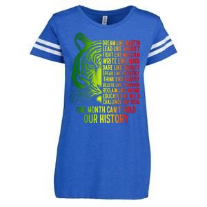 One Month Cant Hold Out History African American Pride Enza Ladies Jersey Football T-Shirt