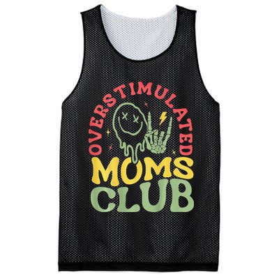 Overstimulated Moms Club Mother Day Mesh Reversible Basketball Jersey Tank