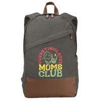 Overstimulated Moms Club Mother Day Cotton Canvas Backpack