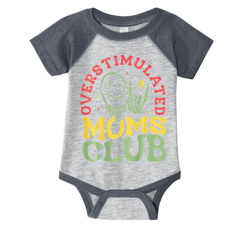 Overstimulated Moms Club Mother Day Infant Baby Jersey Bodysuit