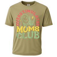 Overstimulated Moms Club Mother Day Cooling Performance Crew T-Shirt