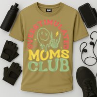 Overstimulated Moms Club Mother Day Cooling Performance Crew T-Shirt