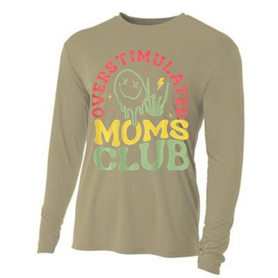 Overstimulated Moms Club Mother Day Cooling Performance Long Sleeve Crew
