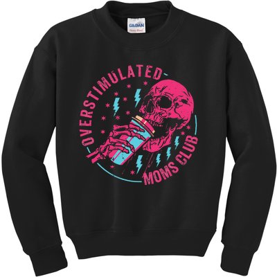 Overstimulated Moms Club Kids Sweatshirt