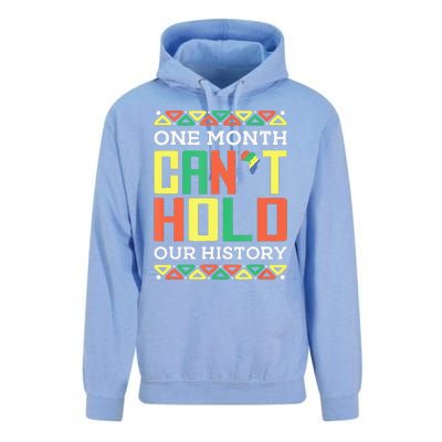 One Month Can't Hold Our History African Black History Month Unisex Surf Hoodie