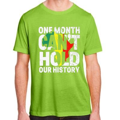 One Month Can't Hold Our History African Black History Month Adult ChromaSoft Performance T-Shirt