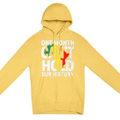 One Month Can't Hold Our History African Black History Month Premium Pullover Hoodie