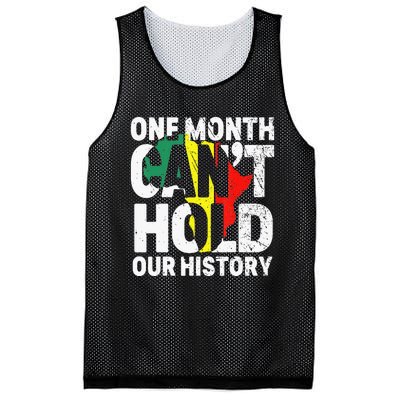 One Month Can't Hold Our History African Black History Month Mesh Reversible Basketball Jersey Tank