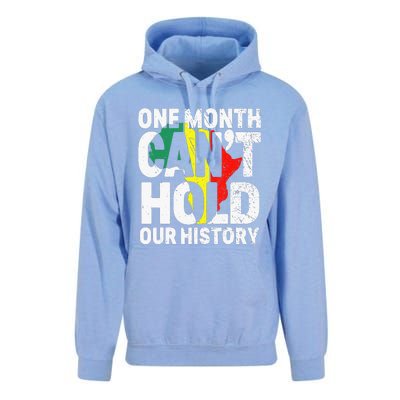 One Month Can't Hold Our History African Black History Month Unisex Surf Hoodie