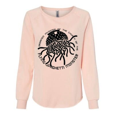 Ordained Minister Church Of The Flying Spaghetti Monster FSM Womens California Wash Sweatshirt