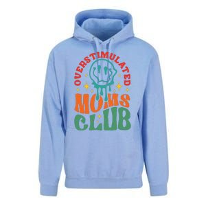 Overstimulated Moms Club Funny Mom Unisex Surf Hoodie