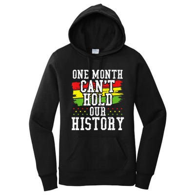 One Month Cant Hold Our History African Pride Apparel Women's Pullover Hoodie