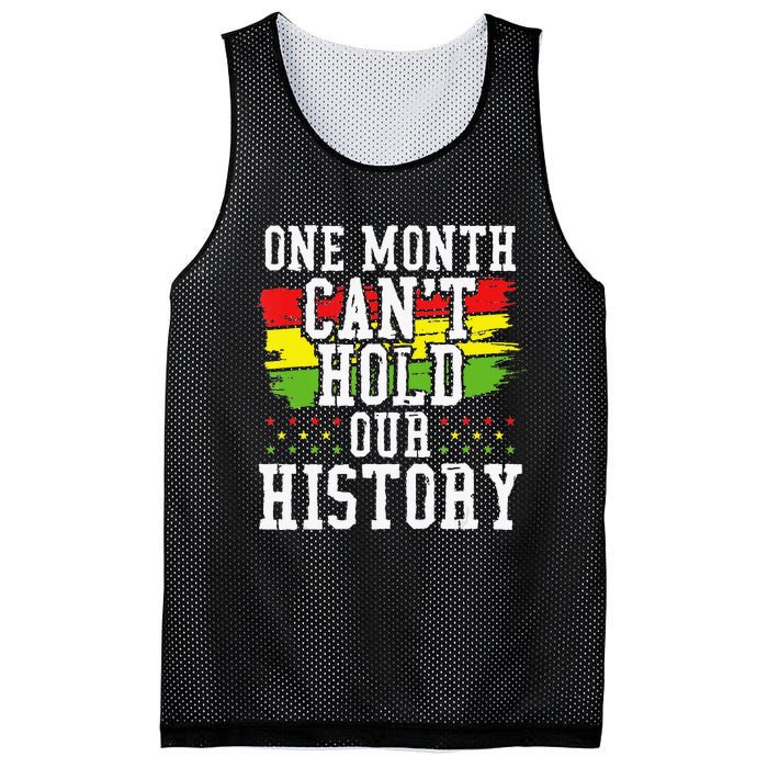 One Month Cant Hold Our History African Pride Apparel Mesh Reversible Basketball Jersey Tank