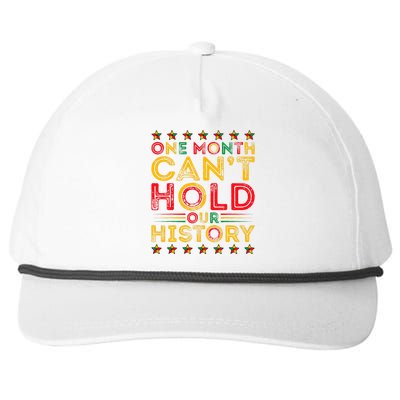 One Month Cant Hold Our History Pan African Black History Snapback Five-Panel Rope Hat