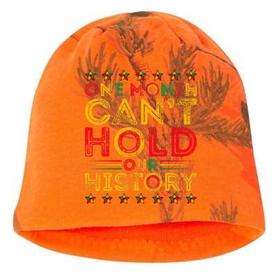 One Month Cant Hold Our History Pan African Black History Kati - Camo Knit Beanie