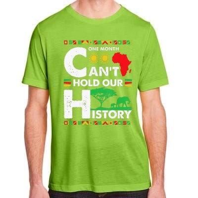 One Month Cant Hold Our History Black History BLM Melanin Adult ChromaSoft Performance T-Shirt