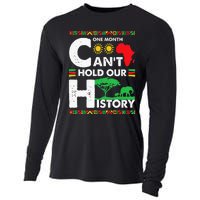 One Month Cant Hold Our History Black History BLM Melanin Cooling Performance Long Sleeve Crew