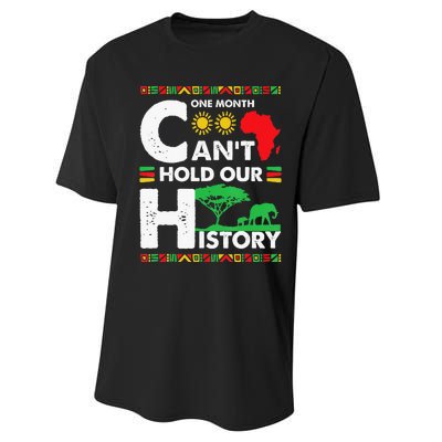 One Month Cant Hold Our History Black History BLM Melanin Performance Sprint T-Shirt