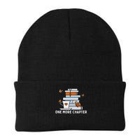 One More Chapter Funny Reading Quotes Introvert Bookworm Knit Cap Winter Beanie