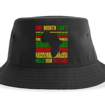 One Month Cant Hold Our History Pan African Black History Sustainable Bucket Hat