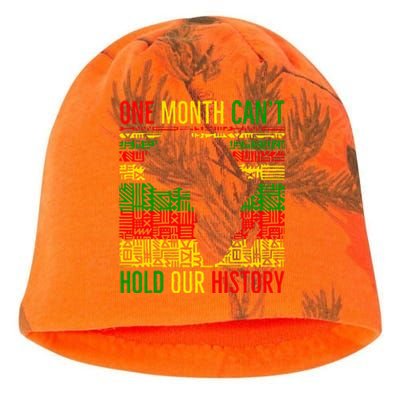 One Month Cant Hold Our History Pan African Black History Kati - Camo Knit Beanie