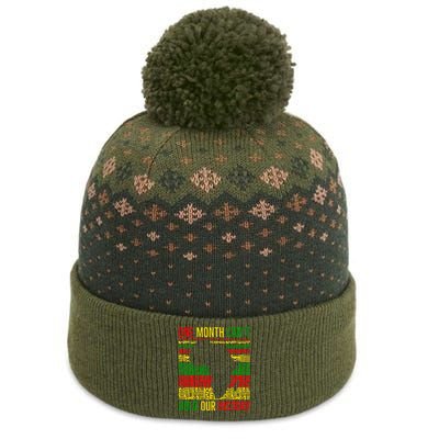 One Month Cant Hold Our History Pan African Black History The Baniff Cuffed Pom Beanie