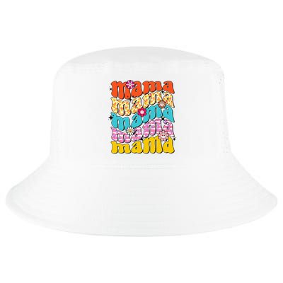 Overstimulated Moms Club Retro Flower Anxiety Therapy Cool Comfort Performance Bucket Hat