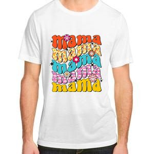 Overstimulated Moms Club Retro Flower Anxiety Therapy Adult ChromaSoft Performance T-Shirt