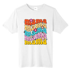 Overstimulated Moms Club Retro Flower Anxiety Therapy Tall Fusion ChromaSoft Performance T-Shirt