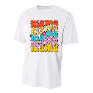 Overstimulated Moms Club Retro Flower Anxiety Therapy Performance Sprint T-Shirt