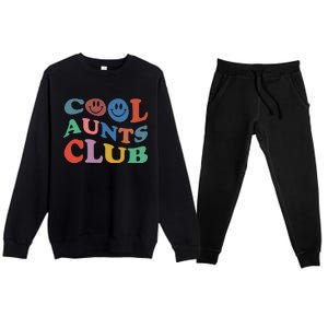 Official Member Cool Aunts Club Best Aunt Ever Gift For Aunt Premium Crewneck Sweatsuit Set