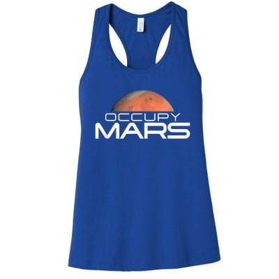 Occupy Mars Colonize Space Women's Racerback Tank