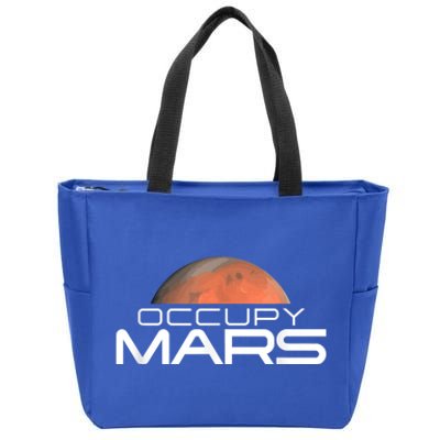 Occupy Mars Colonize Space Zip Tote Bag