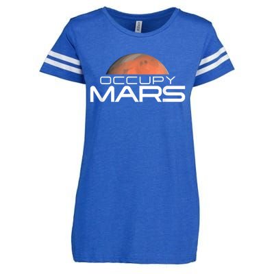 Occupy Mars Colonize Space Enza Ladies Jersey Football T-Shirt