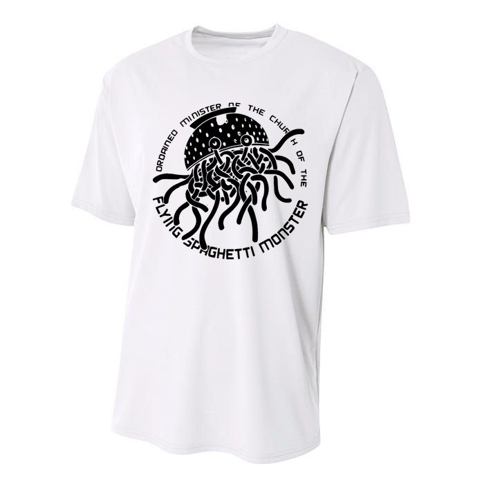 Ordained Minister Church Of The Flying Spaghetti Monster Fsm Performance Sprint T-Shirt