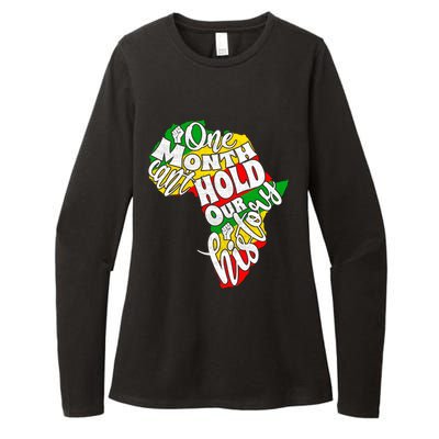 One Month Can't Hold Our History Juneteenth Africa American Cool Gift Womens CVC Long Sleeve Shirt