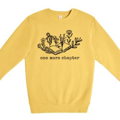 One More Chapter Book Lover Premium Crewneck Sweatshirt